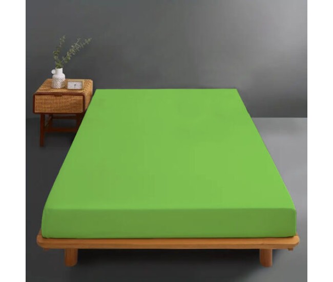 Husa de pat bumbac 100 % tricot verde